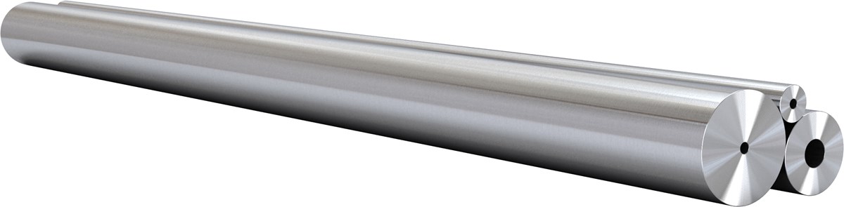 capped one 16ga wall tube 1230 stainless steel 14" long 1.5" 
